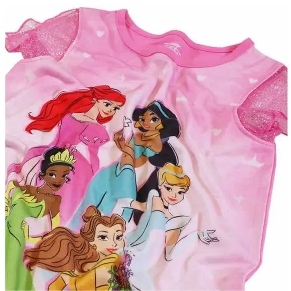 Disney Princess Girl's Pajamas Nightgowns 3 pack Size 4T NWT - Picture 5 of 7